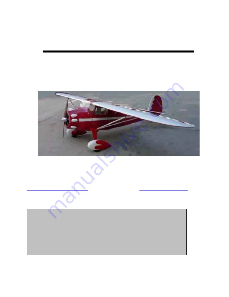 KANGKE INDUSTRIAL Monocoupe 90A Assembly Manual Download Page 1