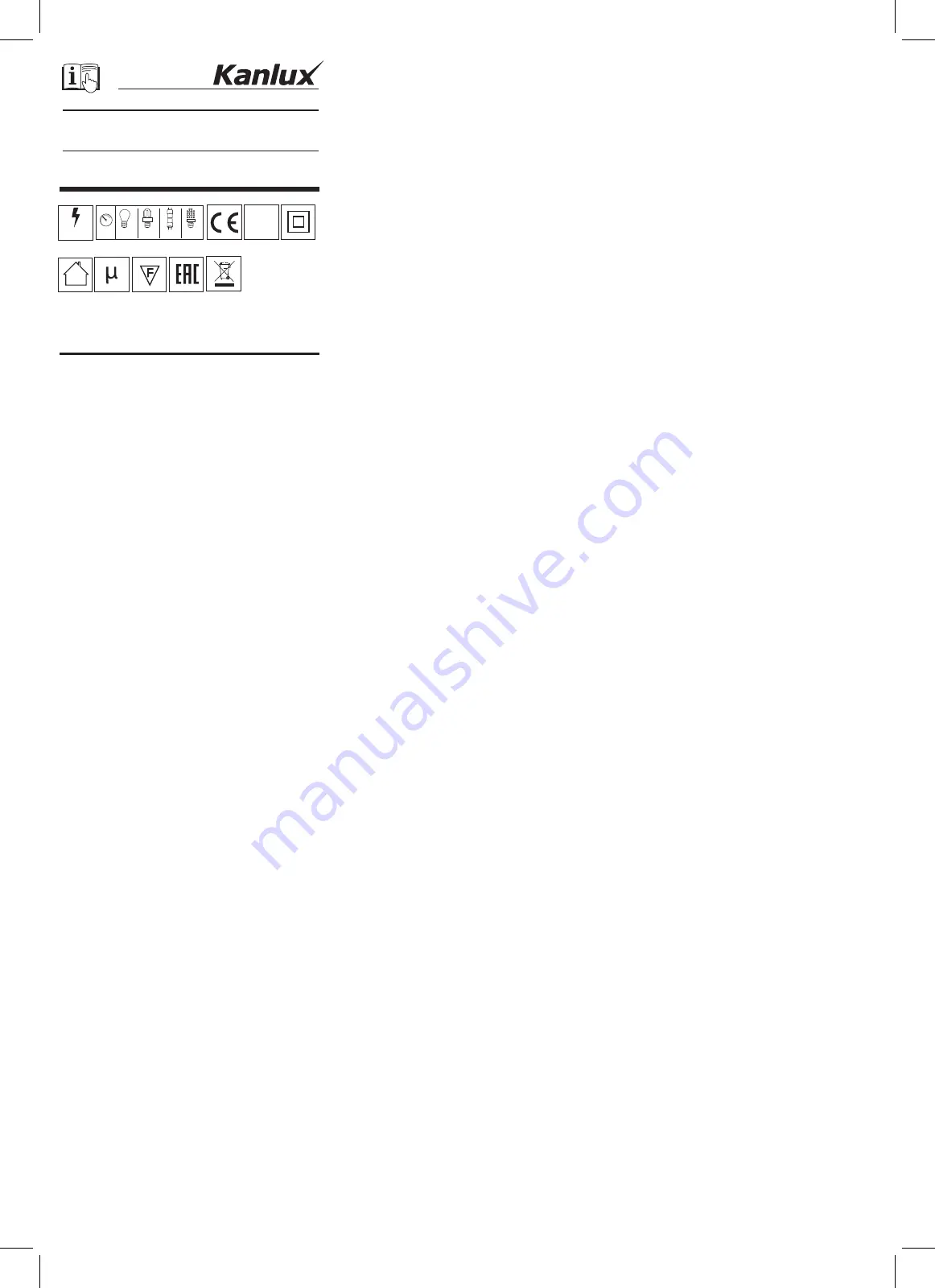 Kanlux SENZO Manual Download Page 1