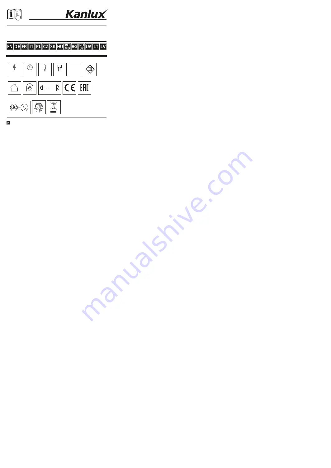 Kanlux ZEPO LFD-T02 Manual Download Page 1