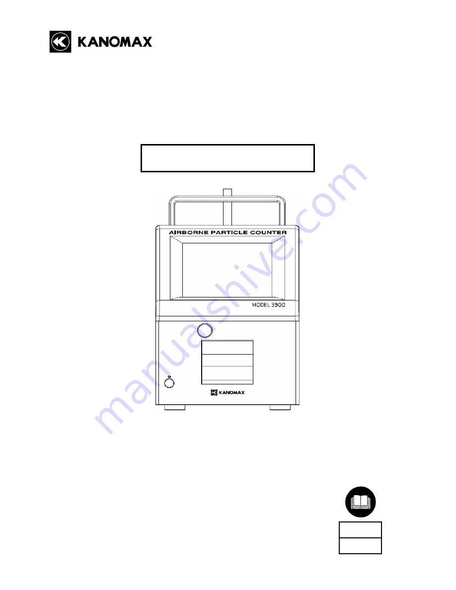 Kanomax 3900 Operation Manual Download Page 1