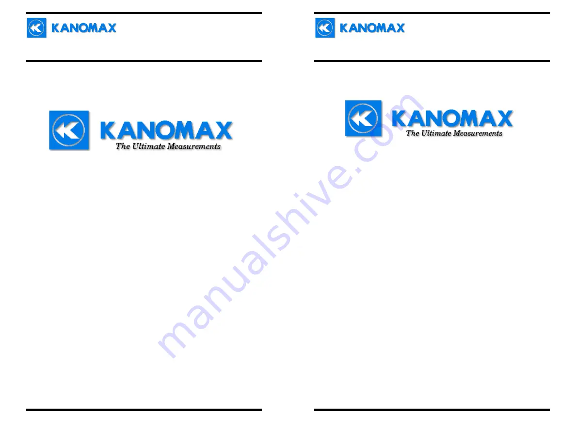 Kanomax 6813 User Manual Download Page 1