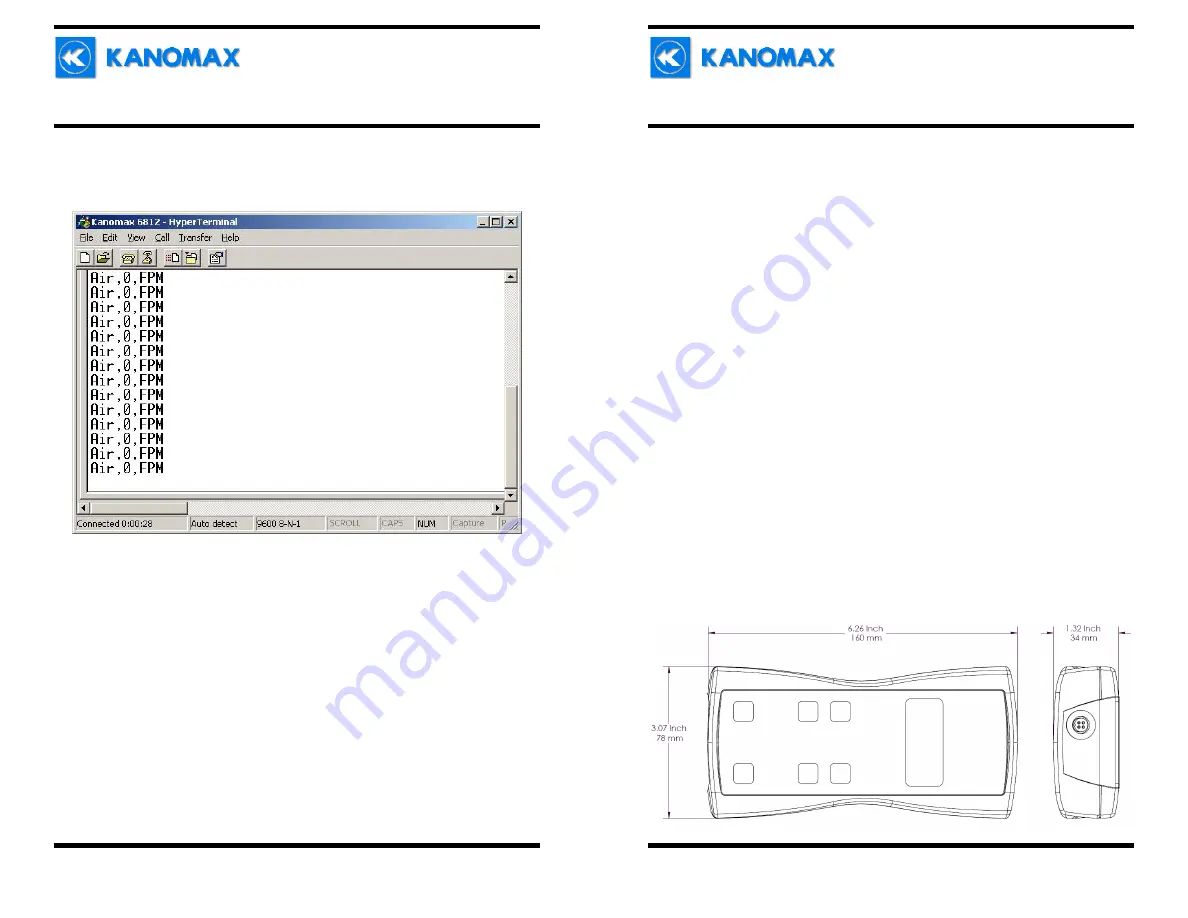 Kanomax 6813 Скачать руководство пользователя страница 5