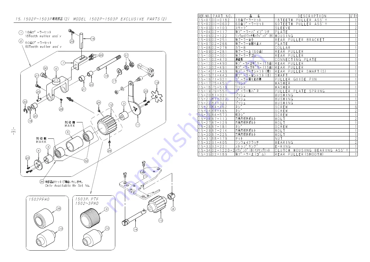 KANSAI SPECIAL DLR Series Parts List, Instructions Download Page 19