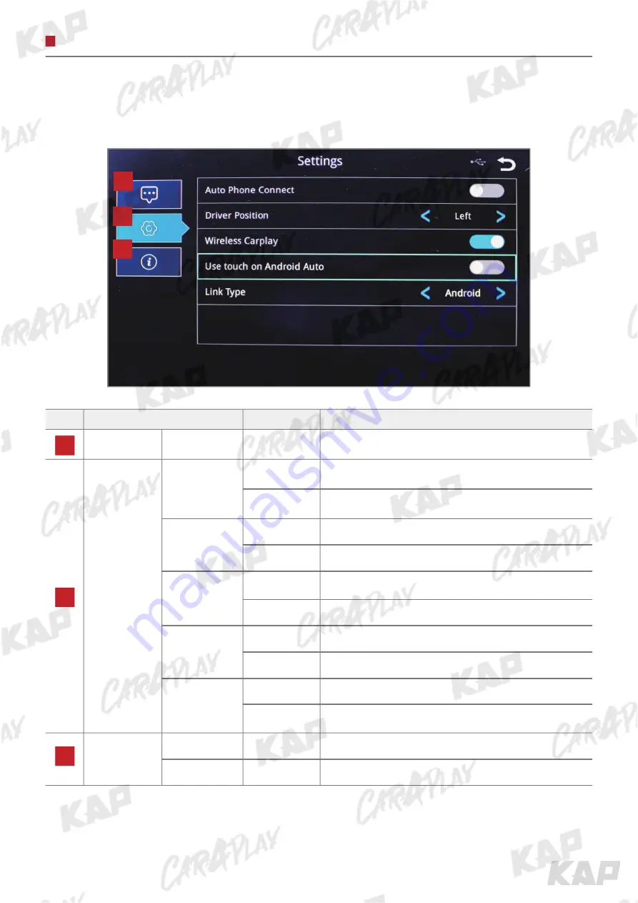 KAP HK CARPLAY 08 Instruction Manual Download Page 10