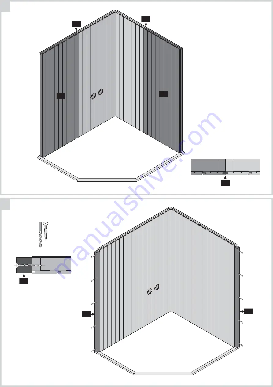 Karibu 2541 Building Instructions Download Page 7