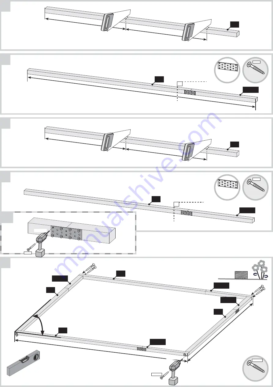 Karibu AMBERG 4 SET Assembly Instructions Manual Download Page 15