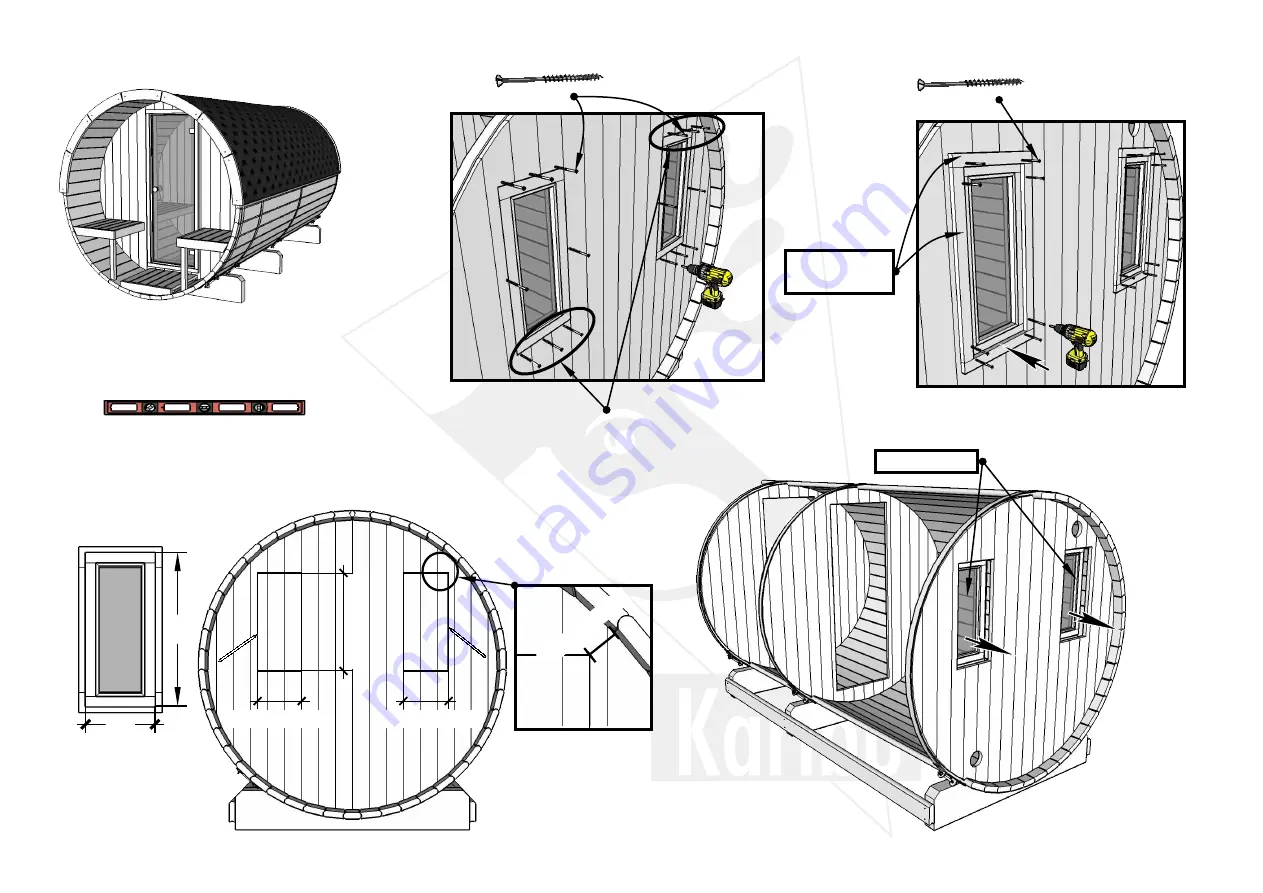 Karibu Sauna 400 Manual Download Page 16