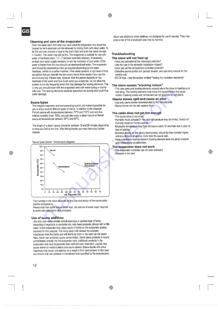 Karibu Sauna 400 Manual Download Page 56