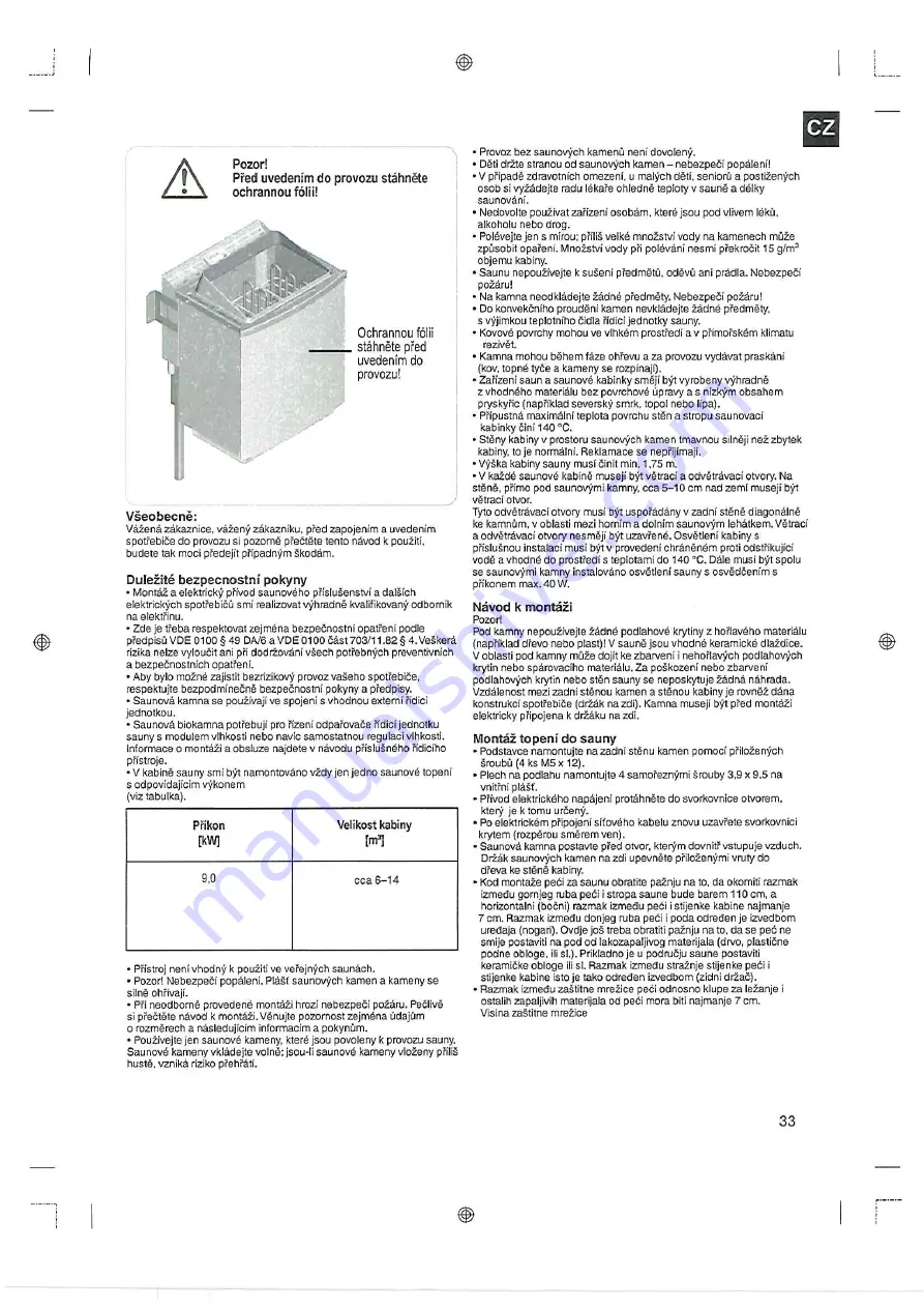 Karibu Sauna 400 Manual Download Page 77