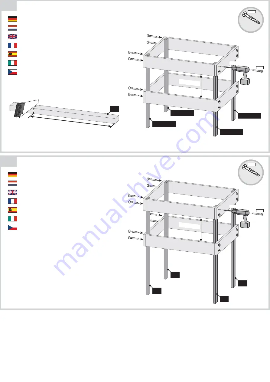 Karibu Simara 3 Assembly Instructions Manual Download Page 13