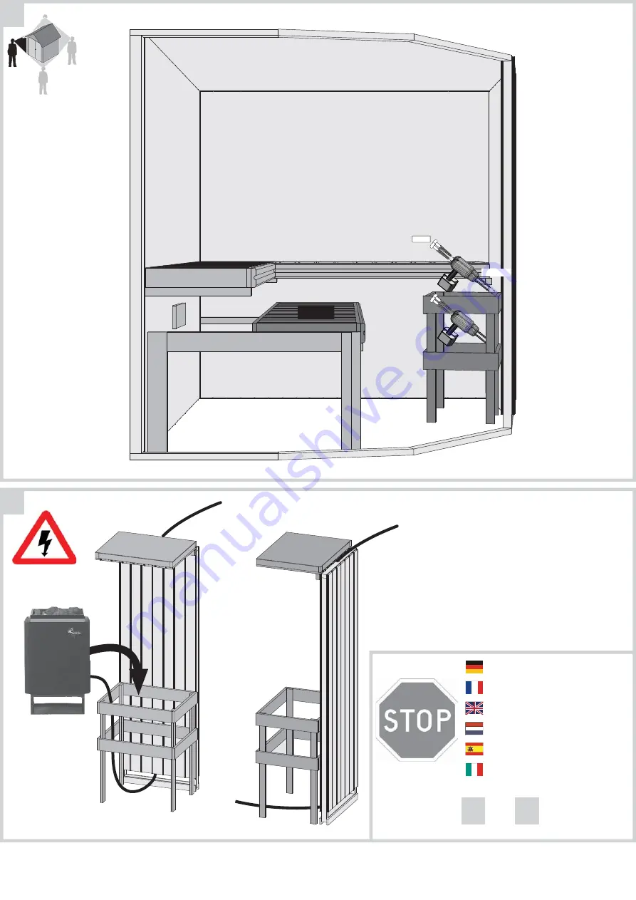 Karibu Simara 3 Assembly Instructions Manual Download Page 14