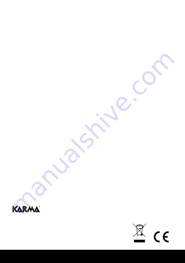 Karma CLUB 08 Instruction Manual Download Page 8