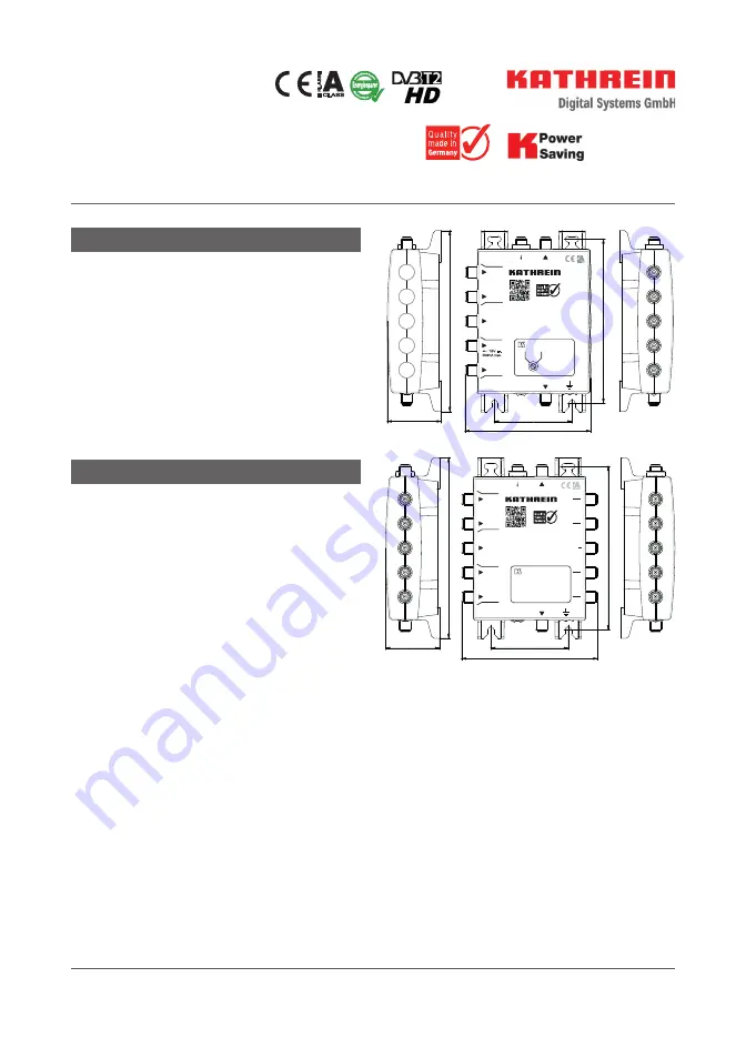 Kathrein 20510142 Manual Download Page 1