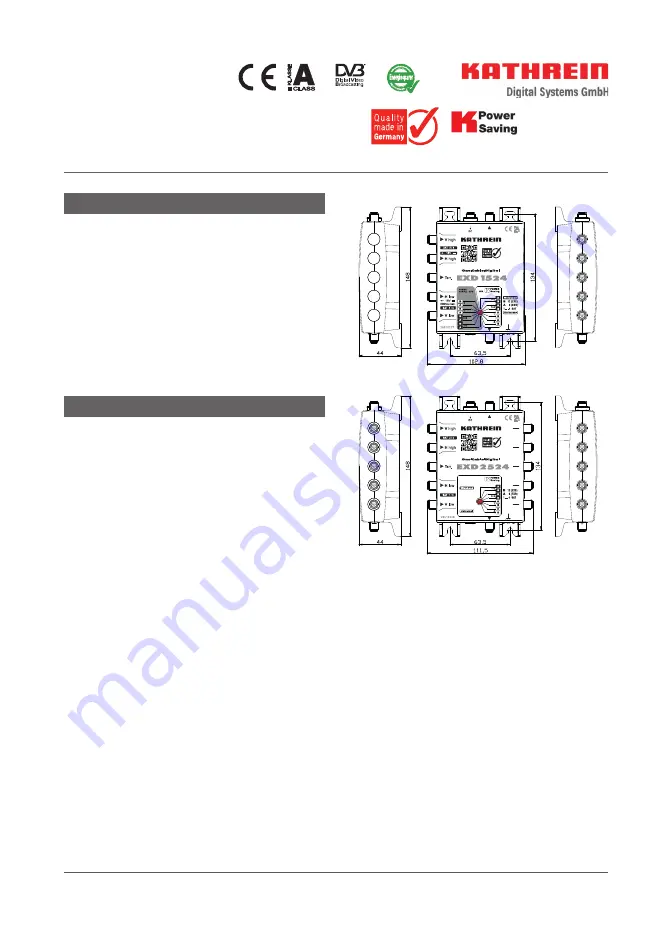 Kathrein EXD 1524 Manual Download Page 1