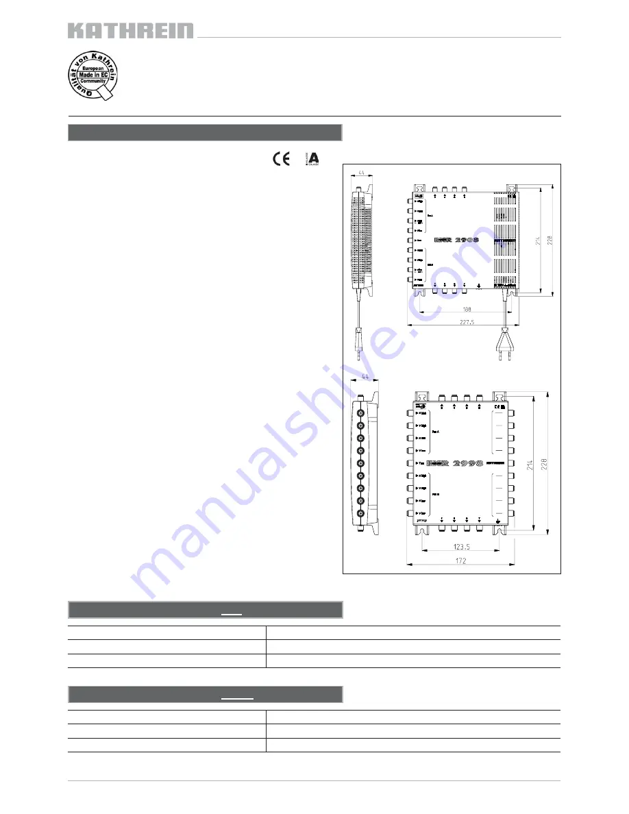 Kathrein EXR 2908 Instructions Manual Download Page 10