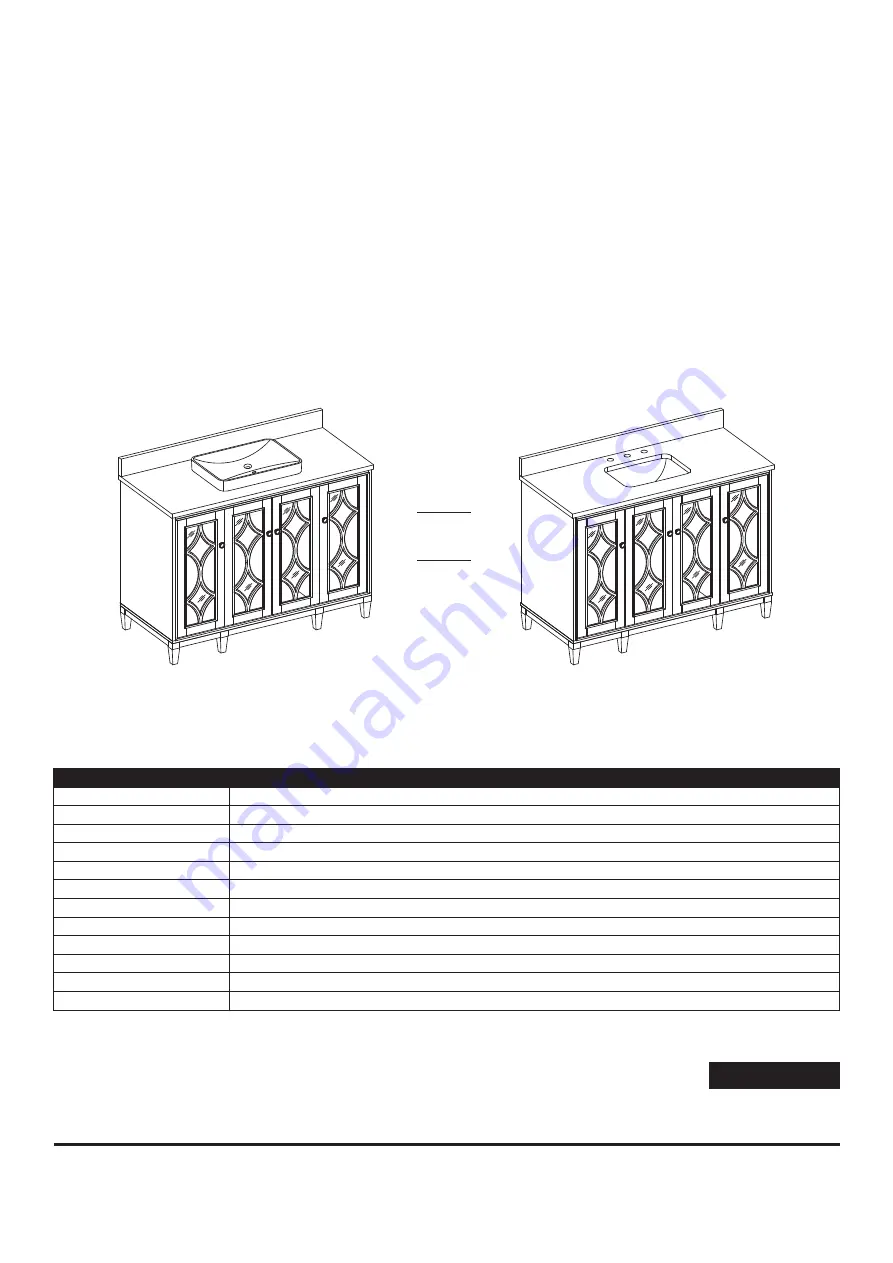 Kathy Ireland 1591VA-48-241-900-SR Assembly Instructions Manual Download Page 1