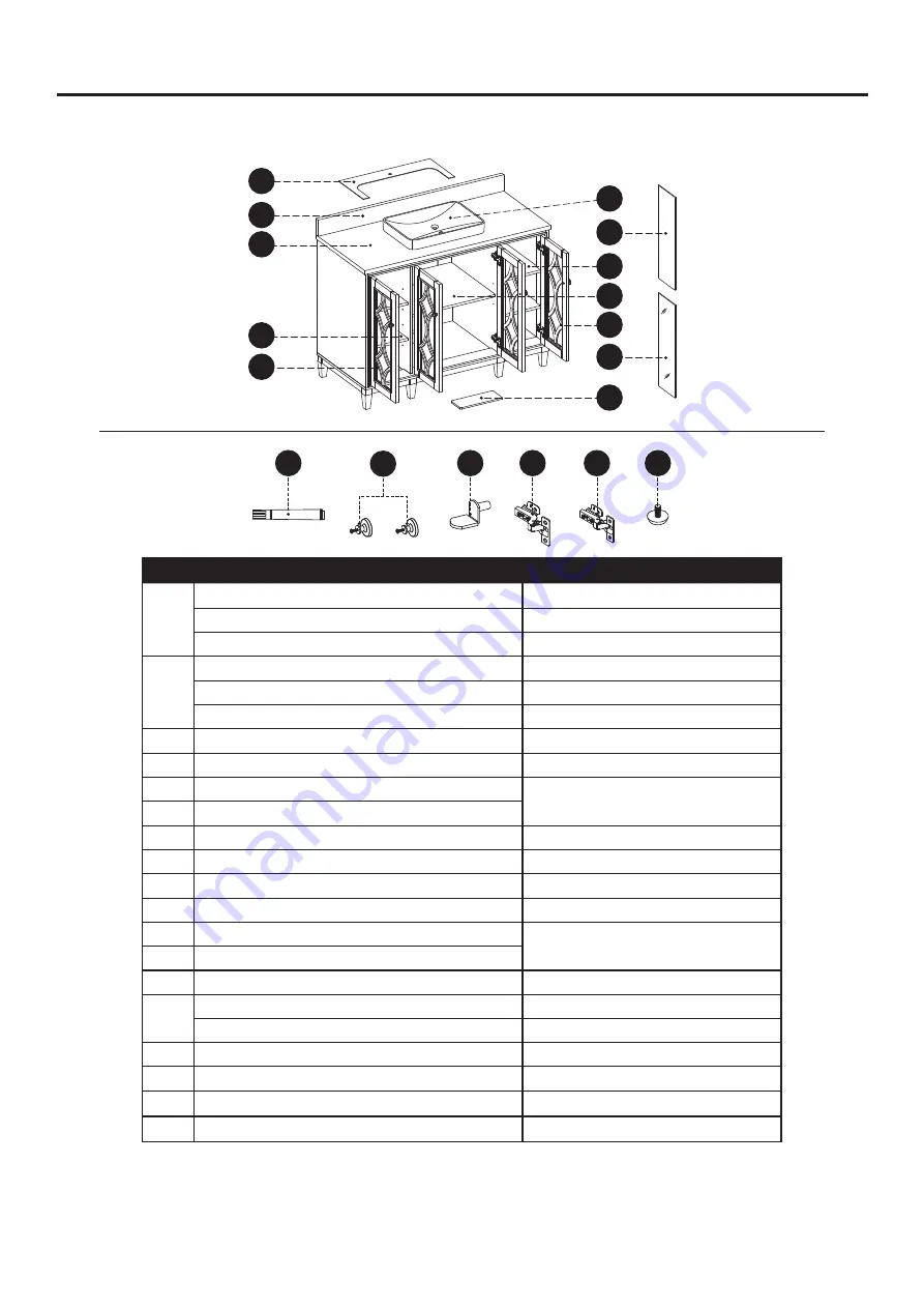 Kathy Ireland 1591VA-48-241-900-SR Assembly Instructions Manual Download Page 13