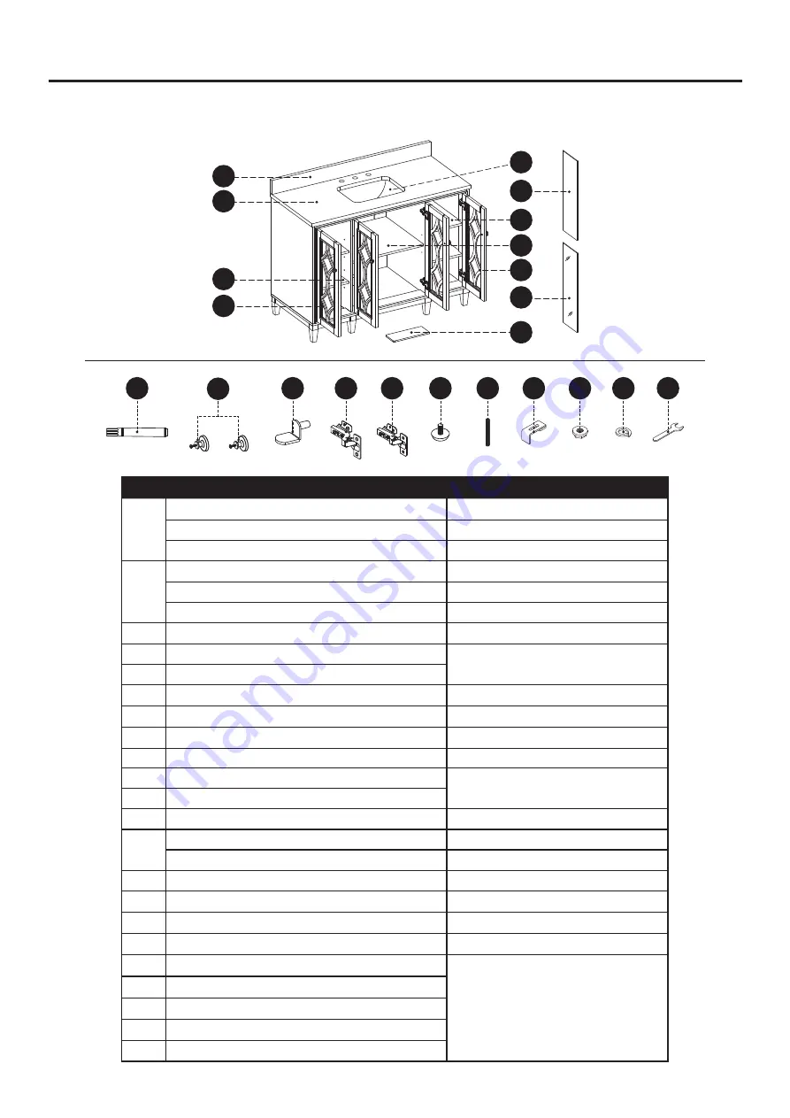 Kathy Ireland 1591VA-48-241-900-SR Assembly Instructions Manual Download Page 24