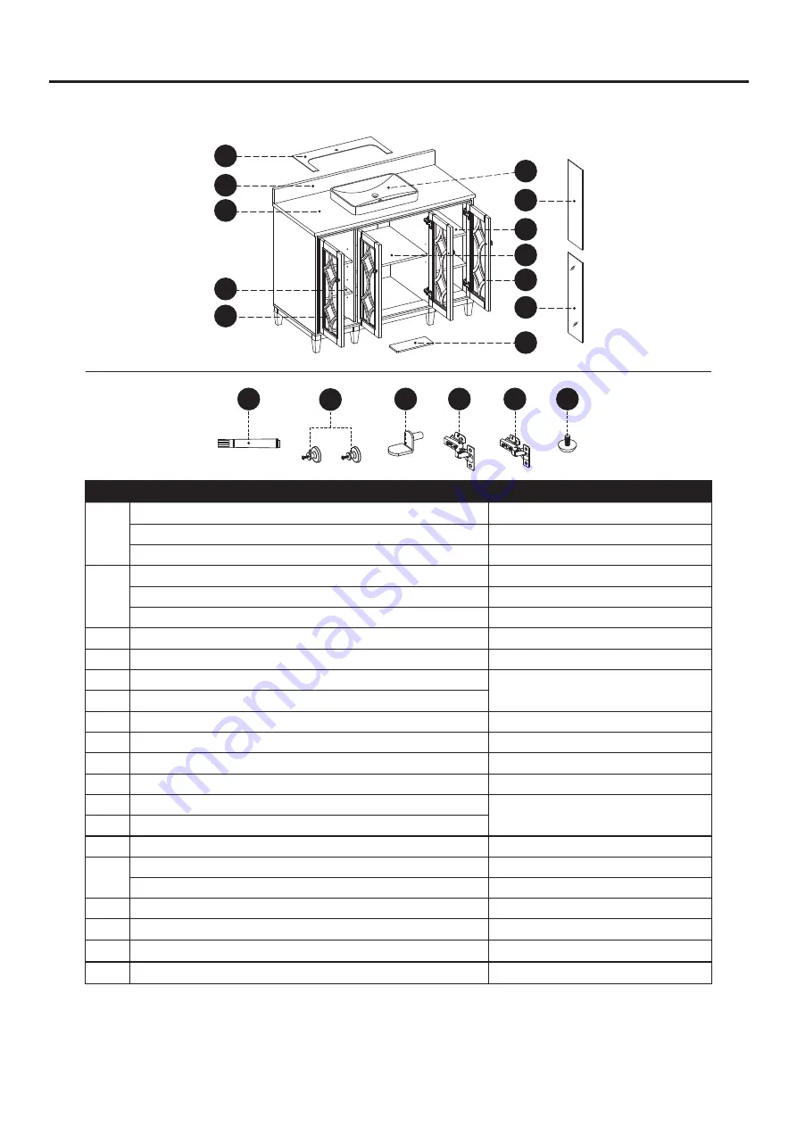 Kathy Ireland 1591VA-48-241-900-SR Assembly Instructions Manual Download Page 36