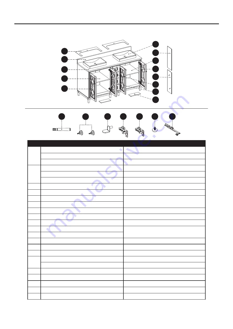 Kathy Ireland 1591VA-60-241-900-SR Assembly Instructions Manual Download Page 13