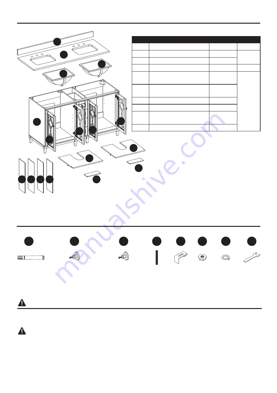 Kathy Ireland 1591VA-60-241-900-SR Assembly Instructions Manual Download Page 41