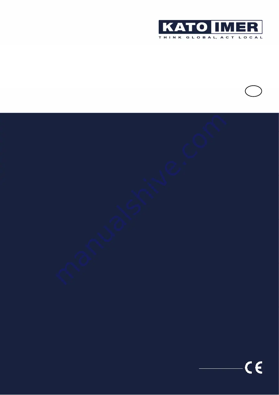 Kato Imer CARRY 107 Operating Instructions Manual Download Page 1