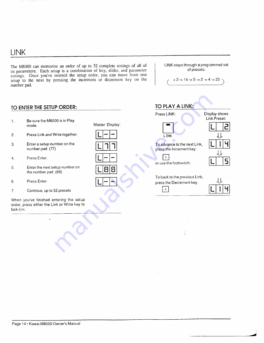 Kawai M8000 Owner'S Manual Download Page 16