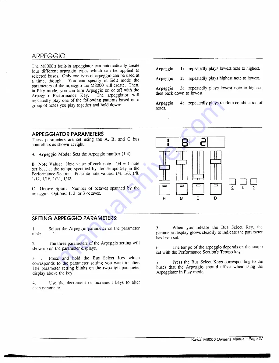 Kawai M8000 Owner'S Manual Download Page 29