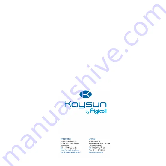 Kaysun KCC-64 WEB Owner'S Manual Download Page 56