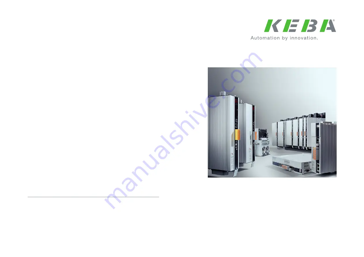 Keba ServoOne Device Help Download Page 1