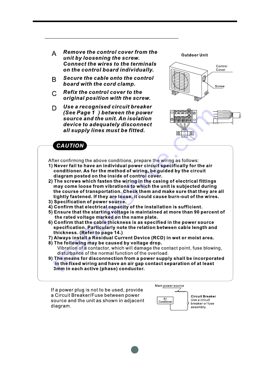 Kelvinator 18000Btu/h Installation Manual Download Page 19