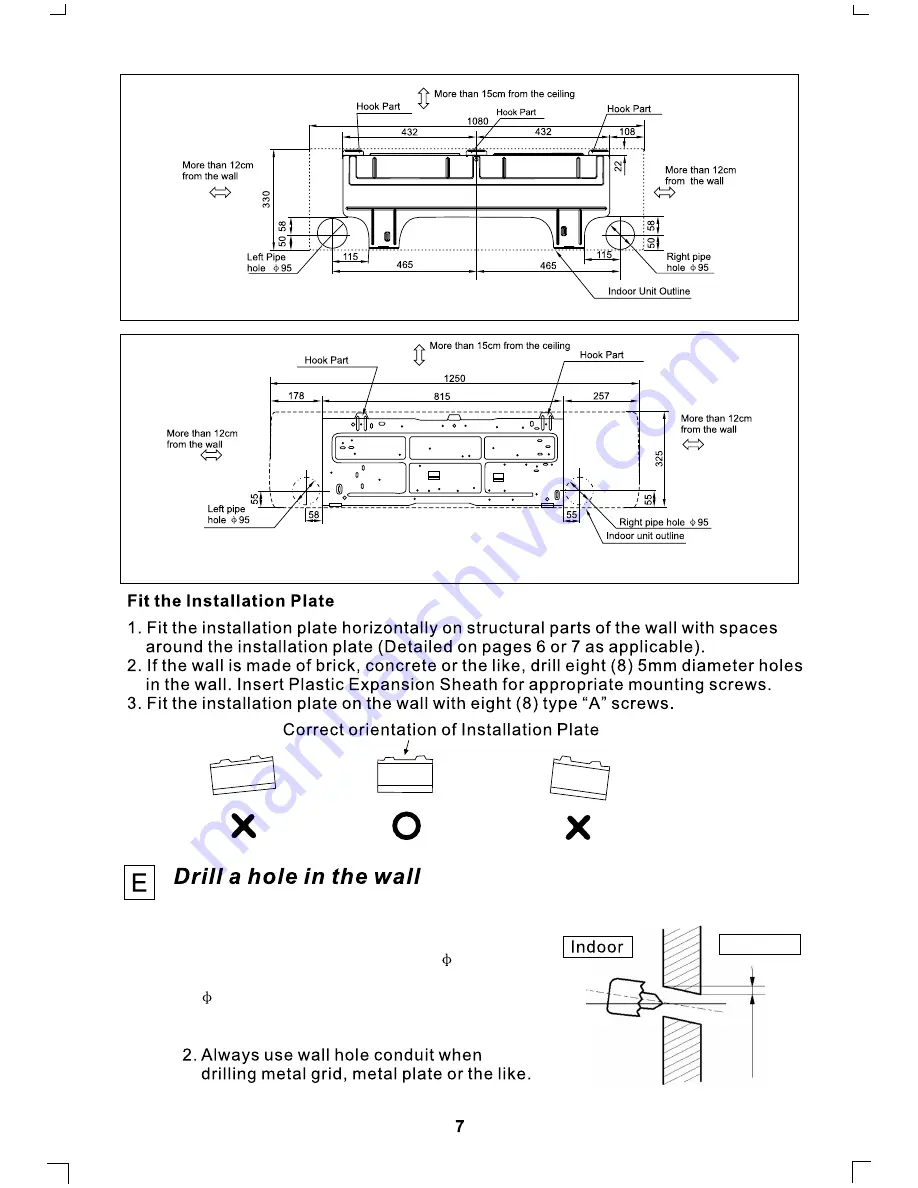 Kelvinator KSE62HRA Installation Manual Download Page 8