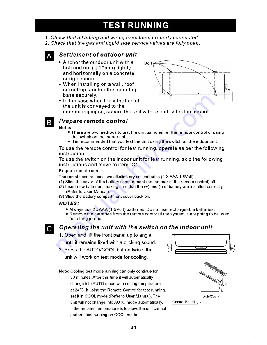 Kelvinator KSE62HRA Installation Manual Download Page 22