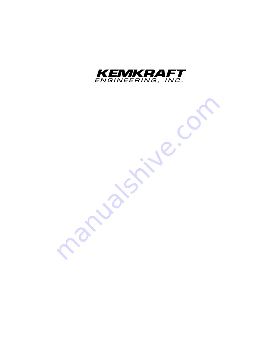 KEMKRAFT KEI-850 Instruction Manual Download Page 1