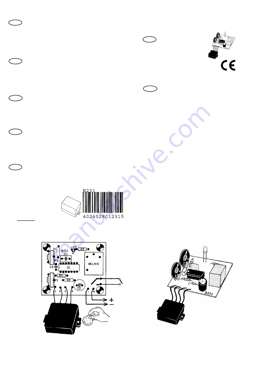 Kemo B231 Quick Manual Download Page 1