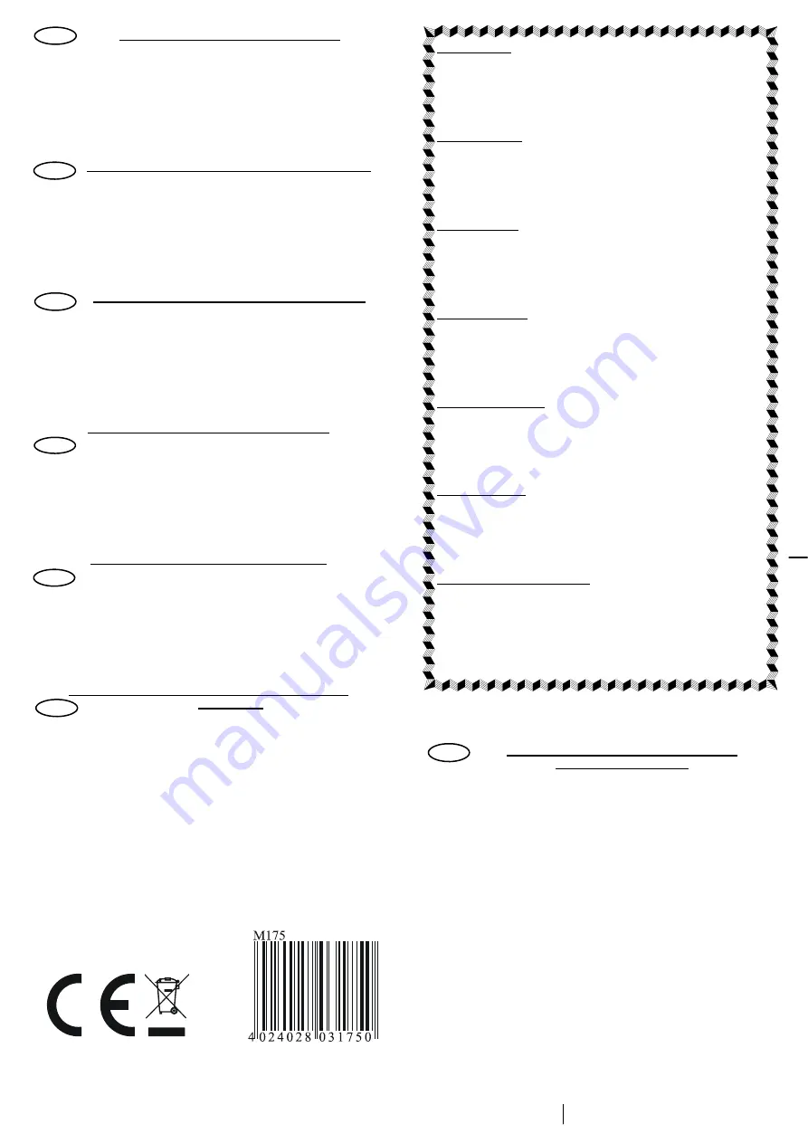 Kemo M175 Manual Download Page 1