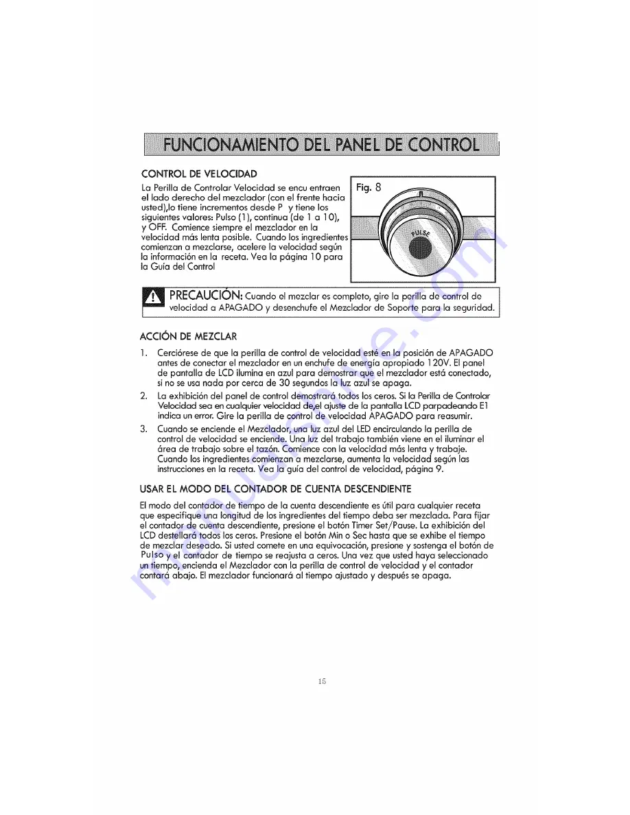 Kenmore 100.89302 Use & Care Manual Download Page 15