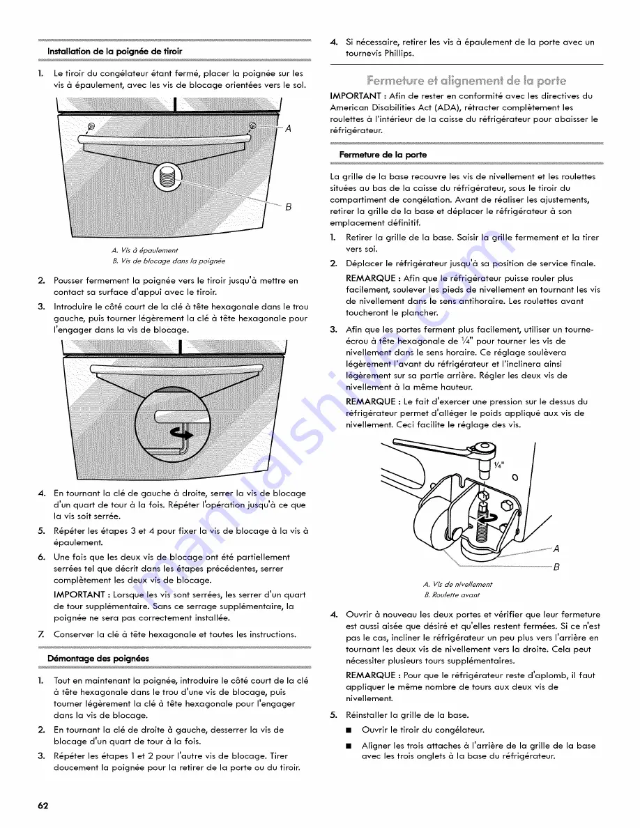 Kenmore 106.4673 Series Use & Care Manual Download Page 62