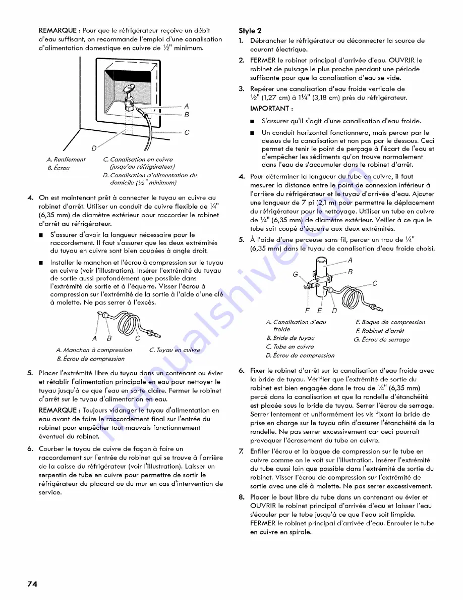 Kenmore 106.5113 Series Use & Care Manual Download Page 74