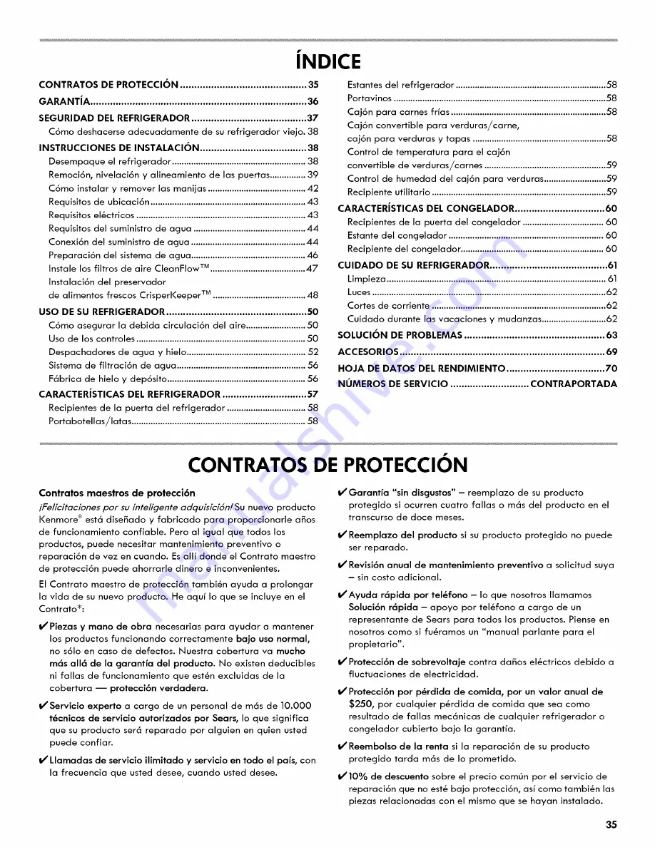 Kenmore 106.5116 Use & Care Manual Download Page 35