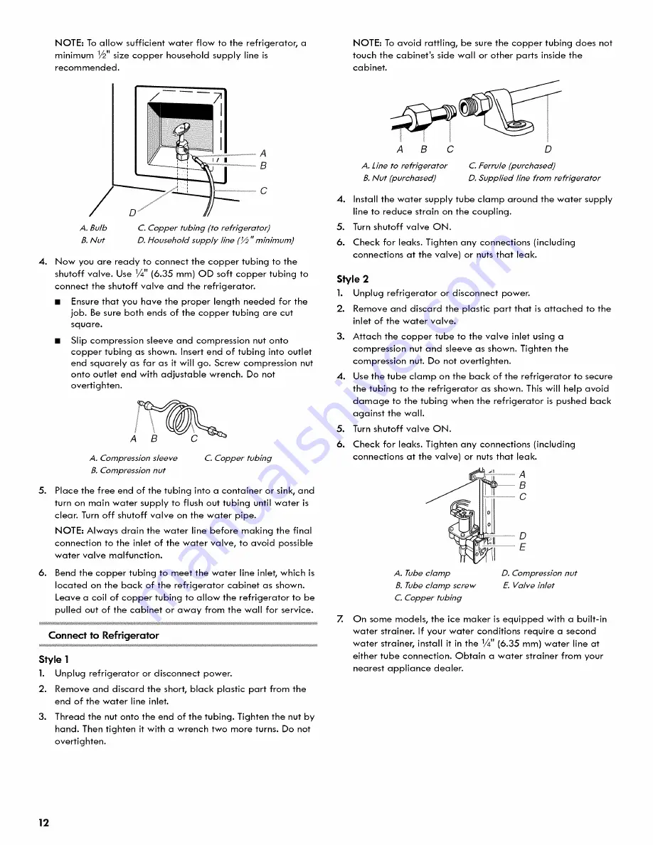 Kenmore 106.5118 Use And Care Manual Download Page 12