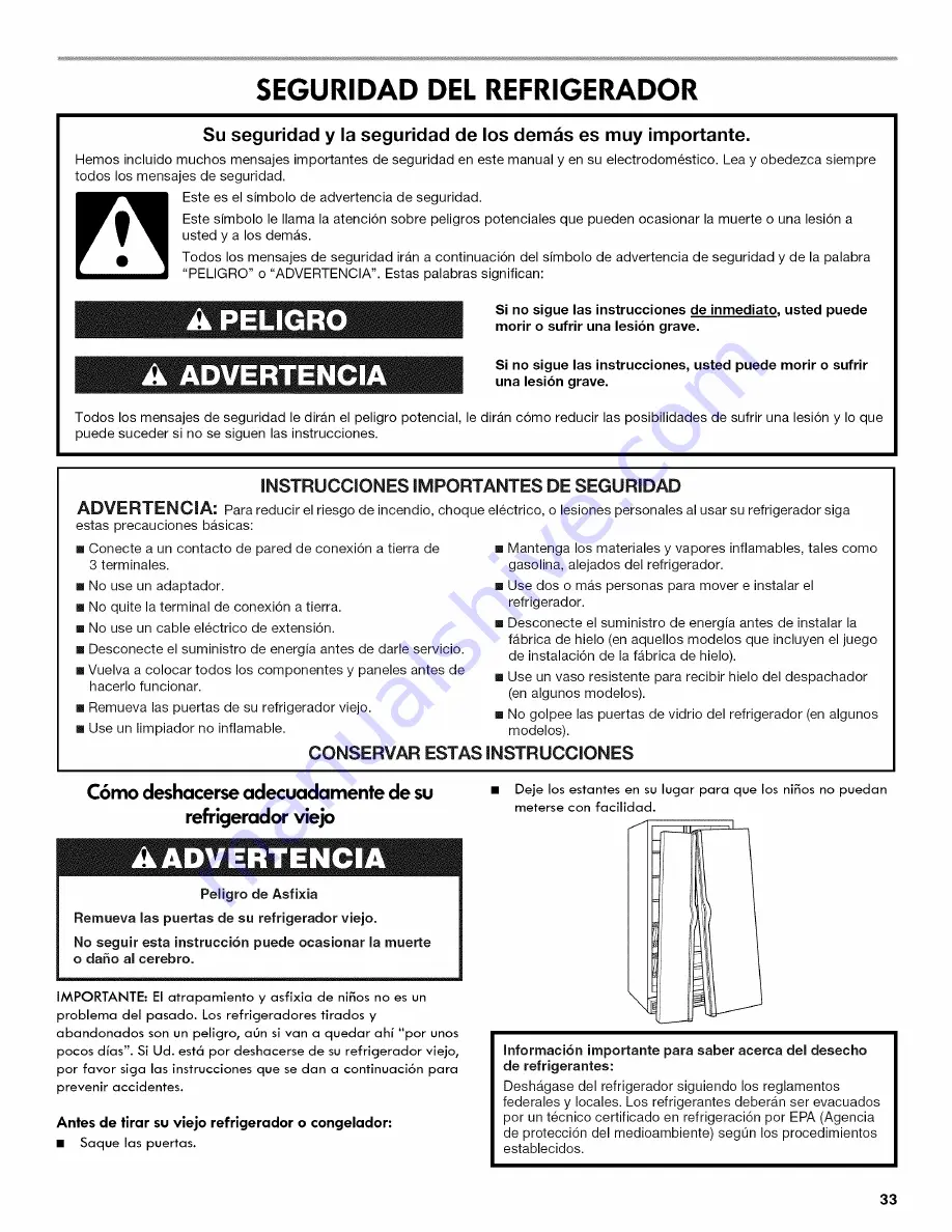 Kenmore 106.5118 Use And Care Manual Download Page 33