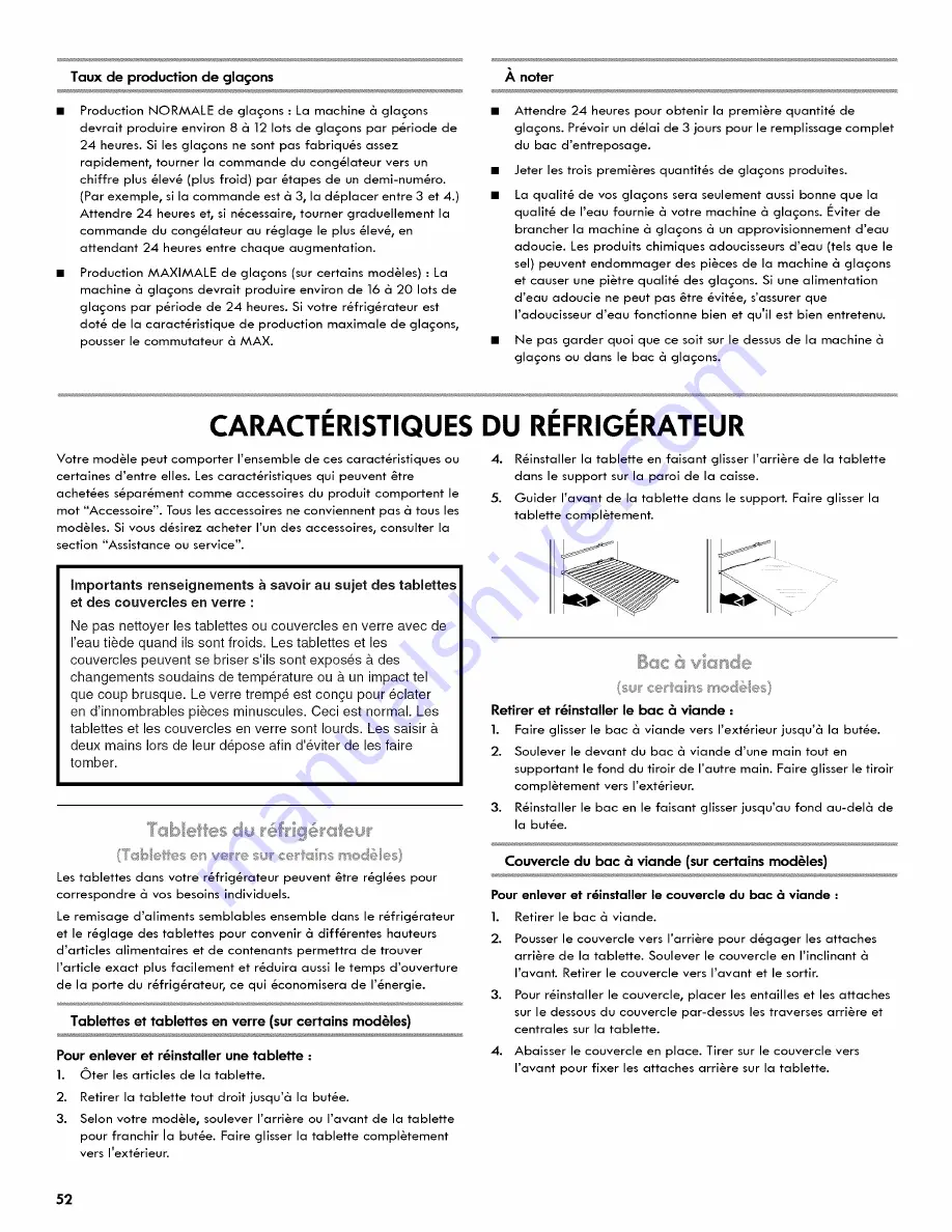 Kenmore 106.6093 Series Use & Care Manual Download Page 52