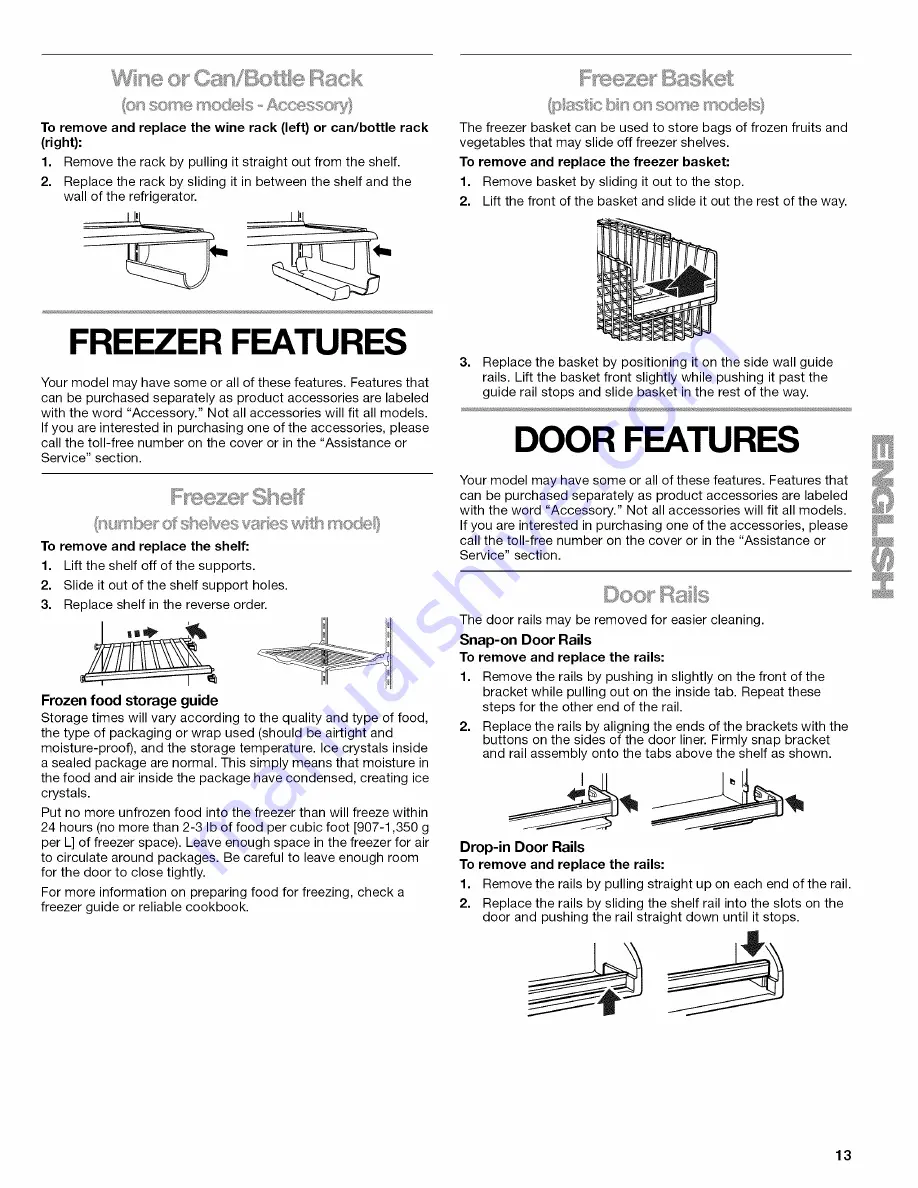 Kenmore 10648062893 Use & Care Manual Download Page 13