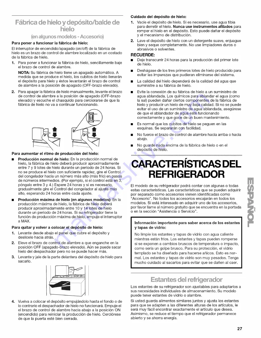 Kenmore 10648062893 Use & Care Manual Download Page 27