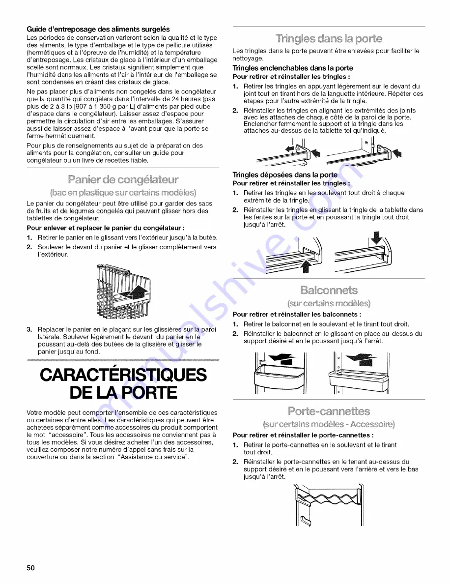 Kenmore 10648062893 Use & Care Manual Download Page 50