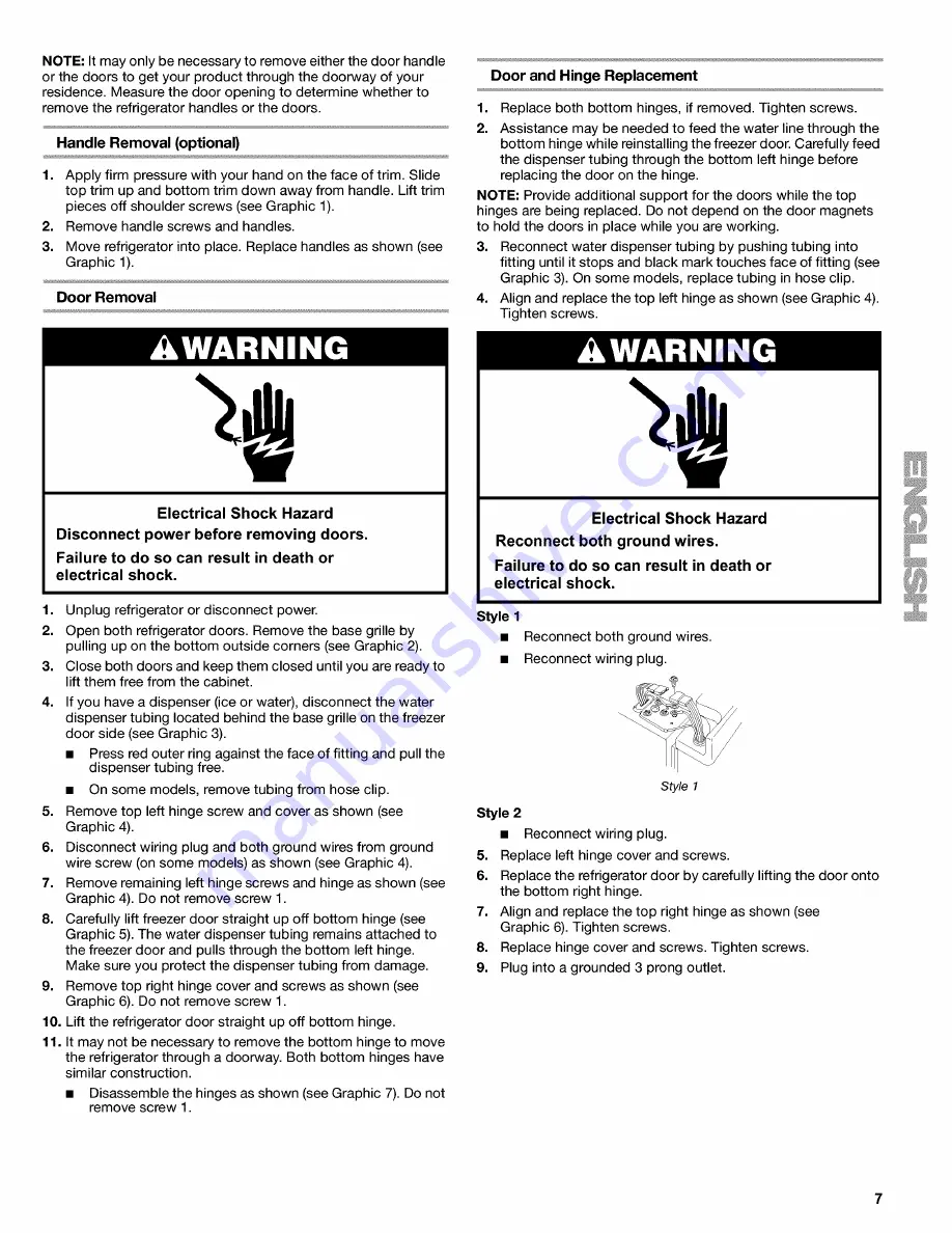 Kenmore 10651252101 Use & Care Manual Download Page 7