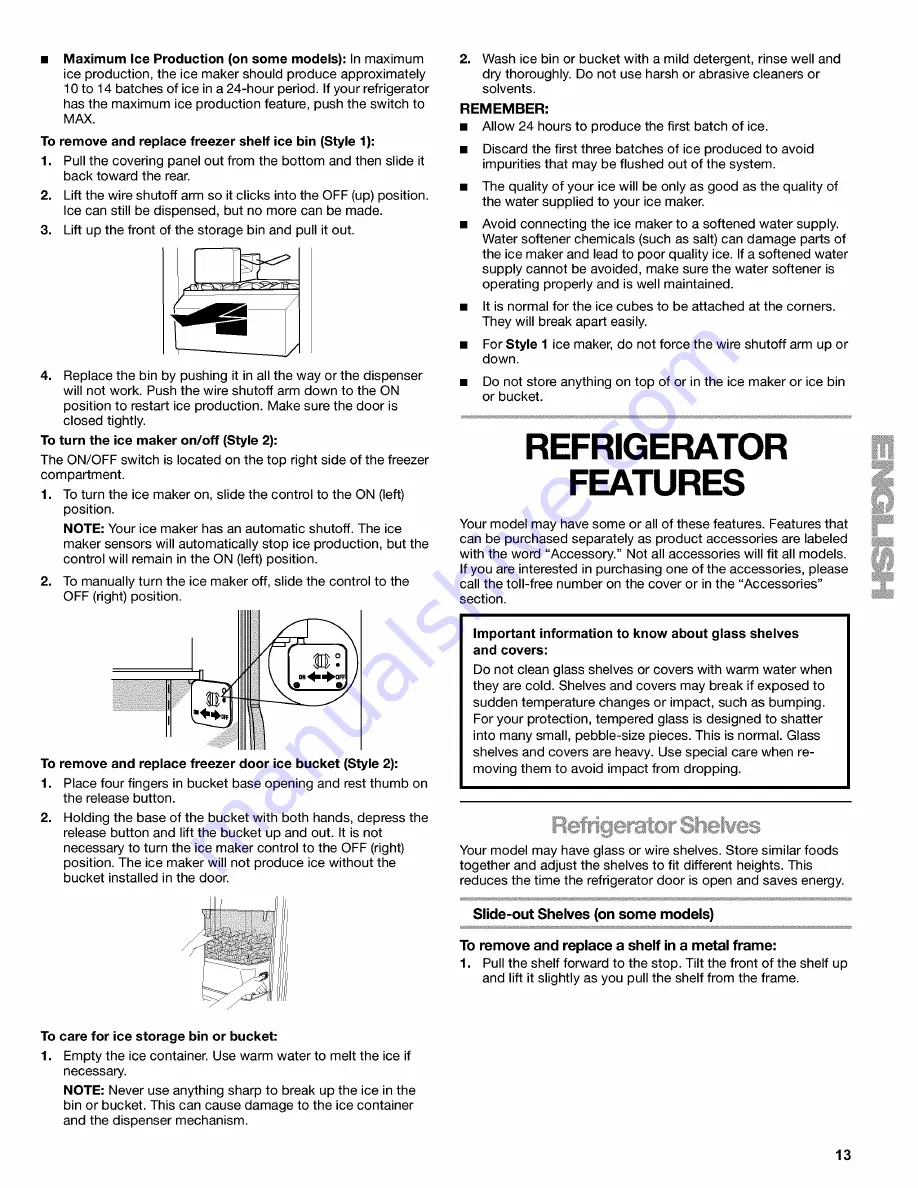 Kenmore 10651252101 Use & Care Manual Download Page 13