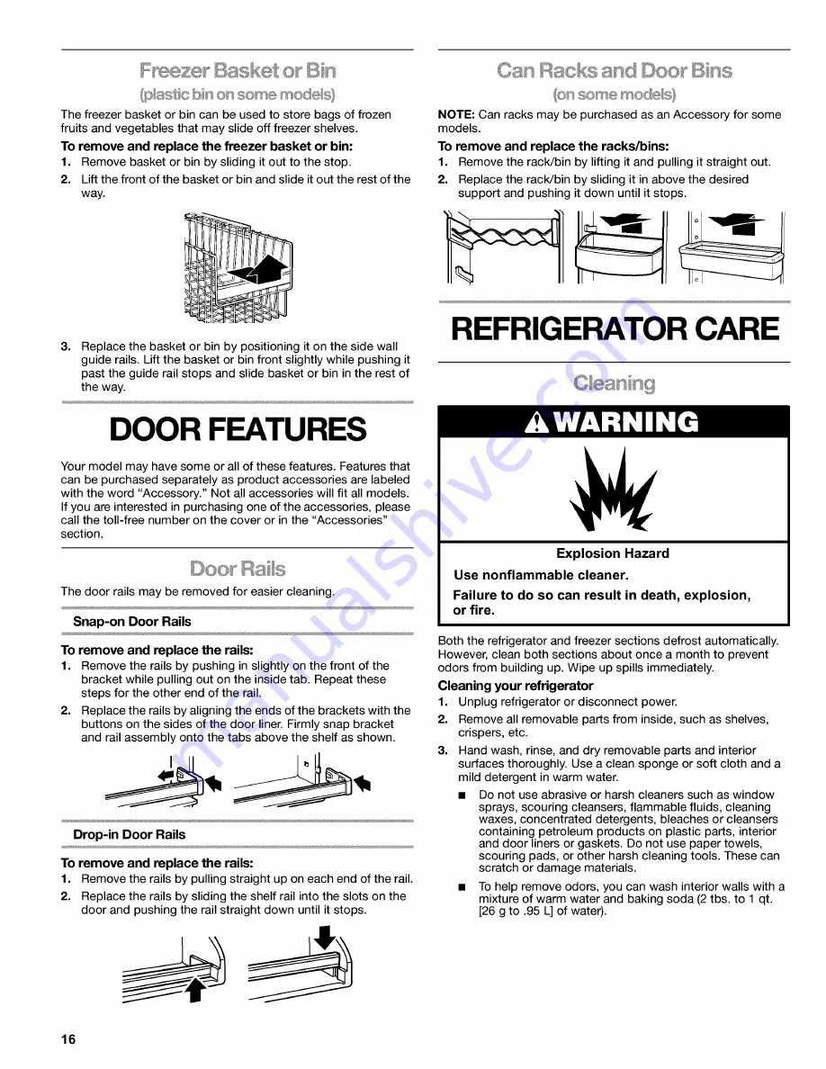 Kenmore 10651252101 Use & Care Manual Download Page 16