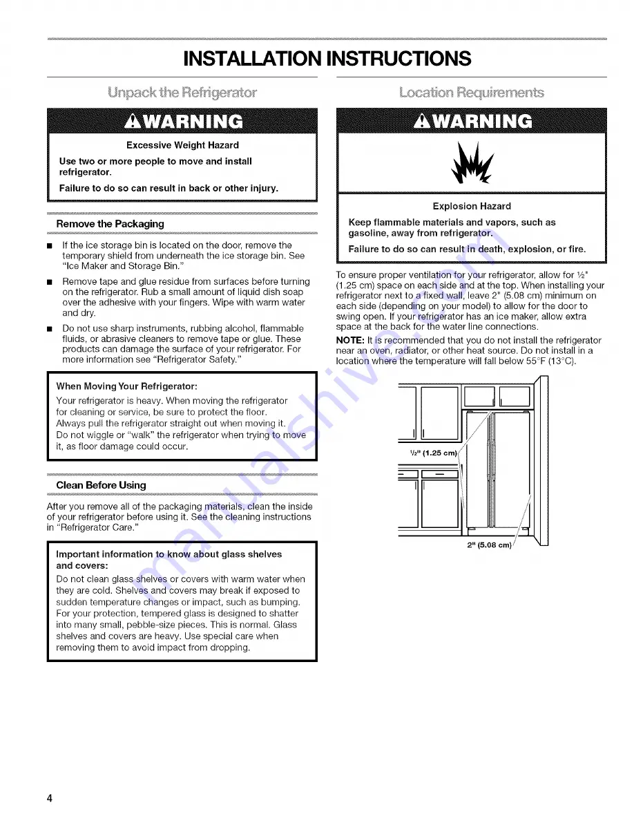 Kenmore 10657062603 Use & Care Manual Download Page 4